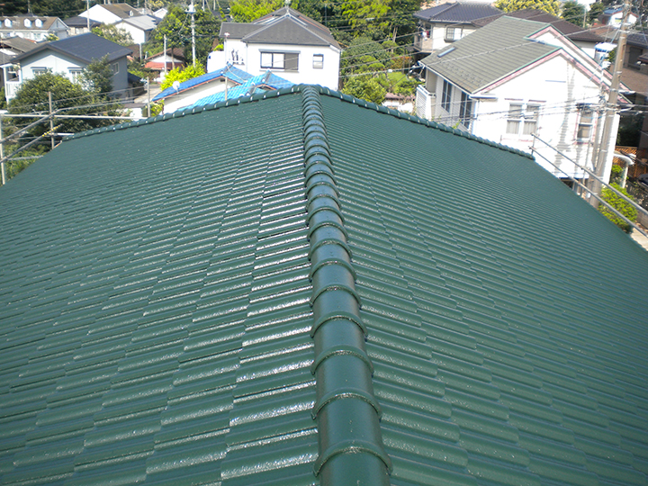   佐倉市宮の台Eさま　モニエル瓦塗装・屋根塗装