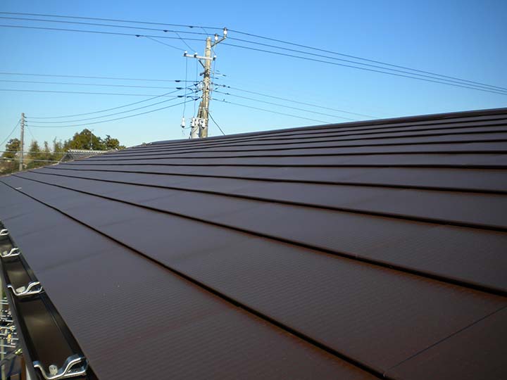   佐倉市六崎Yさま　葺き替え・横段ルーフ・瓦撤去・外壁塗装・雨とい交換