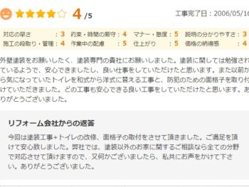 四街道市みそらで外壁塗装をされたＳ様の声