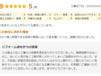 習志野市谷津で外壁塗装をされたＹ様の声