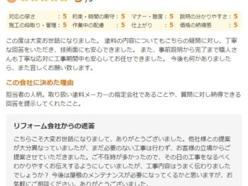 習志野市谷津で外壁塗装をされたＡ様の声