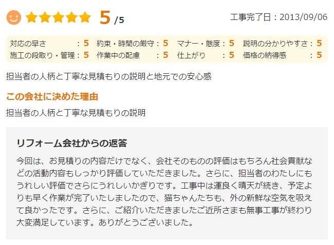   八千代市大和田新田で外壁塗装をされたＫ様の声