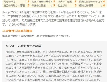 八街市八街ろで外壁塗装をされたＫ様の声