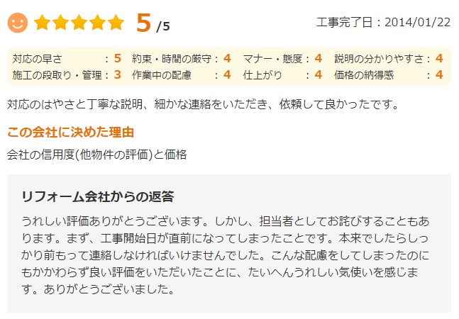   佐倉市染井野で外壁塗装をされたＴ様の声