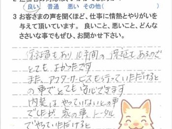 八千代市八千代台北で外壁塗装をされたＩ様の声