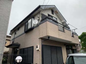 完了 佐倉市井野aさま 屋根貫板交換 網戸張替え 屋根水切り板金加工 雨戸裏洗浄 外壁塗装 屋根塗装 佐倉市の外壁塗装なら佐倉産業へお任せください