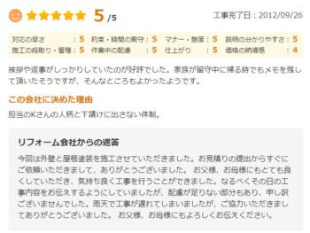 挨拶や返事がしっかりしていたのが好評でした。